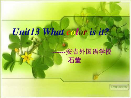 七年级英语下学期unit13.what-colour-is-it