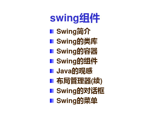 常用swing组件
