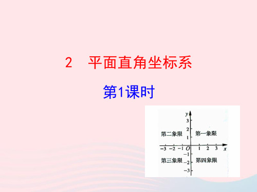七年级数学上册第五章位置与坐标2平面直角坐标系第1课时课件鲁教版五四制
