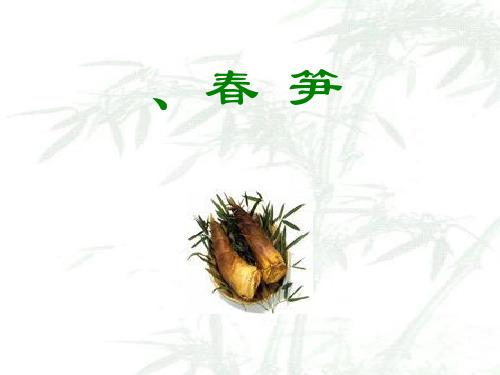 《春笋》PPT课件(上课用)