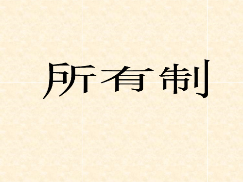 公有制有那些经济类型