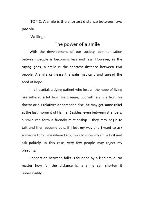 writing exercise 第一篇