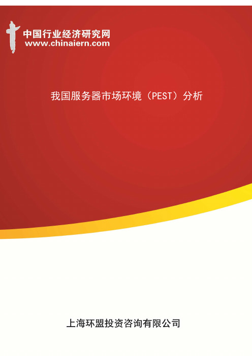 我国服务器市场环境(PEST)分析(上海环盟)
