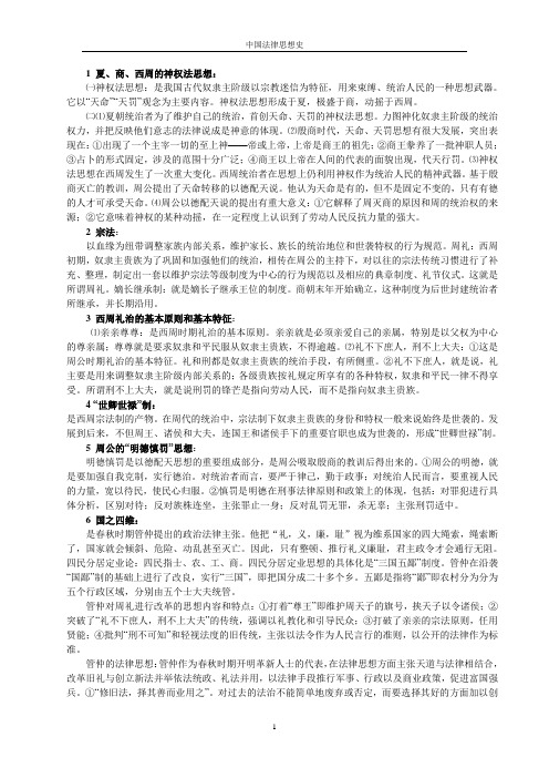 中国法律思想史