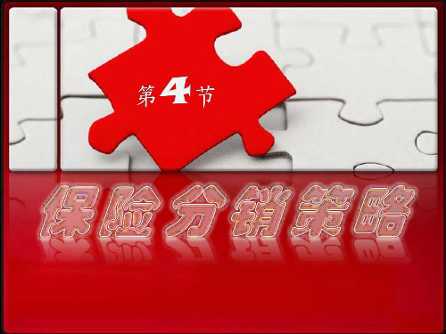 保险分销策略