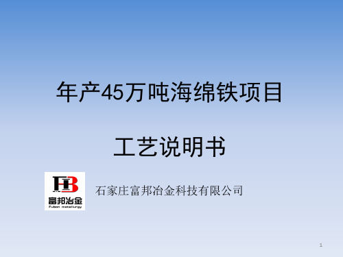 回转窑海绵铁项目中文(富邦冶金)