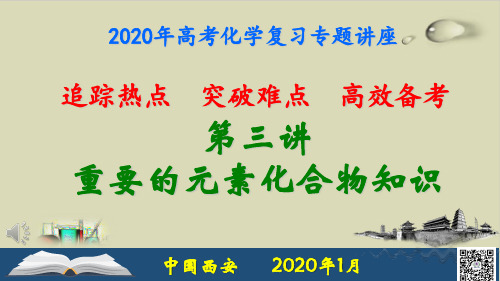 最新高考化学复习专题讲座：第三讲元素化合物知识ppt优质课件