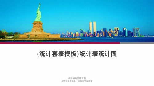 {统计套表模板}统计表统计图