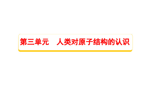 优秀课件苏教版高一化学必修一1.3人类对原子结构的认识课件 (共26张PPT)