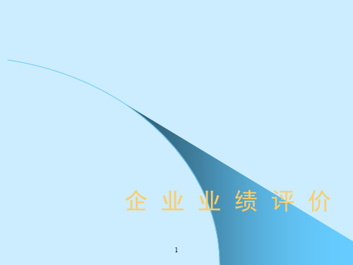 企业业绩评价ppt课件
