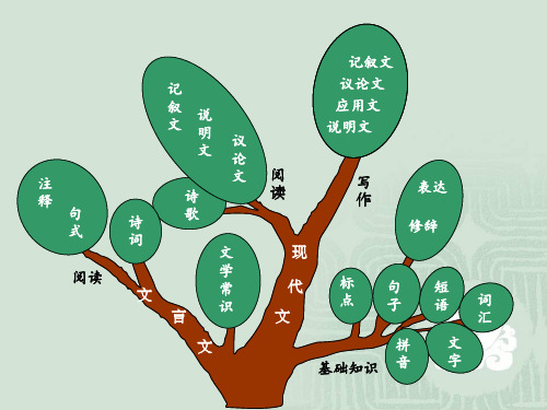 初中语文知识系统梳理(思维导图)