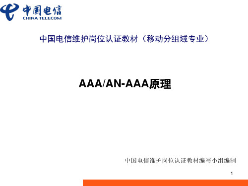 电信内部资料-AAA原理
