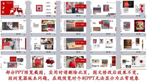 用心去爱——520表白、情人节告白动态PPT模板