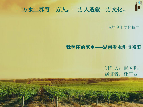 祁阳特产