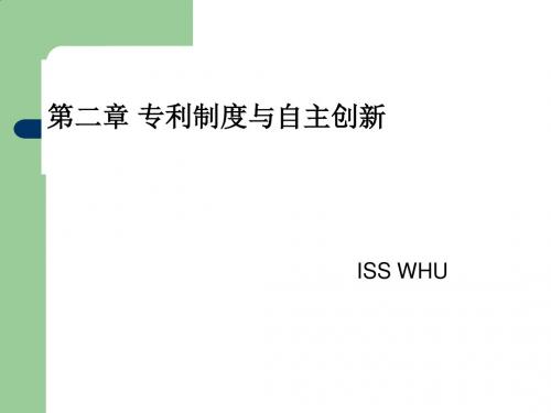 专利制度与自主创新PPT(30张)