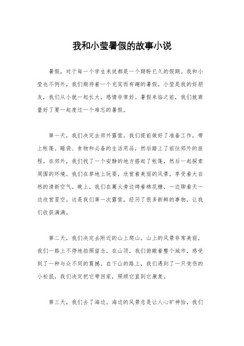 我和小莹暑假的故事小说