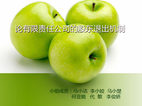 论有限责任公司的股东退出机制