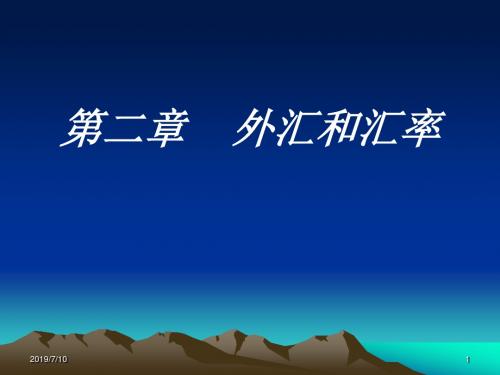 02外汇和汇率