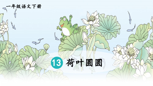 部编版小学语文一年级下册第13课《荷叶圆圆》教学课件