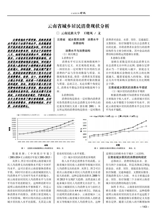 云南省城乡居民消费现状分析