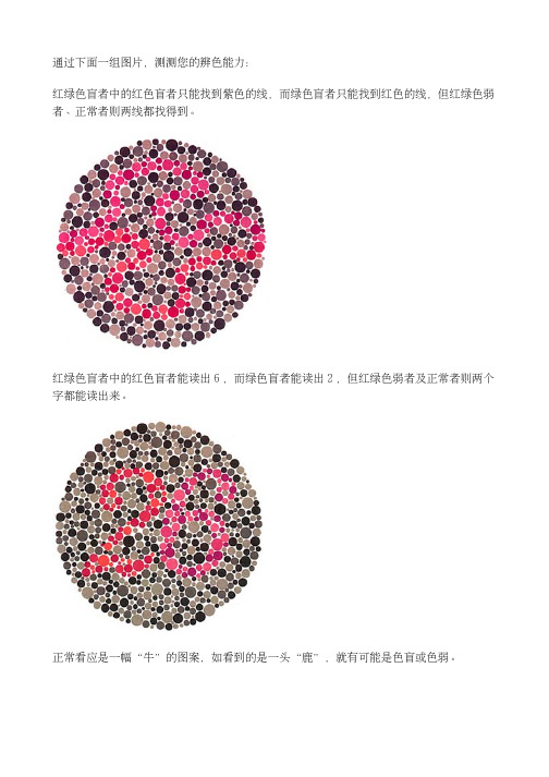 2018色盲测试图谱