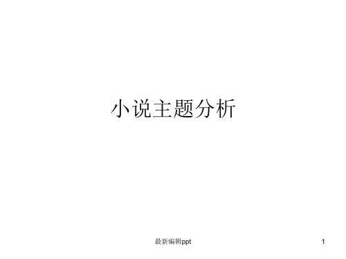 小说主题分析ppt课件