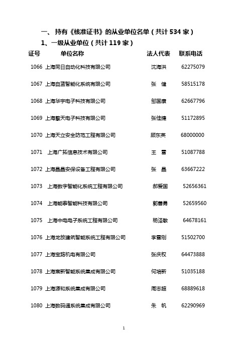 上海安防企业