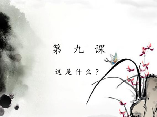 对外汉语一年级教材 看图说话 第九课1