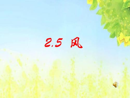 北师大版语文第三册《风》PPT课件2PPT、优质教学课件