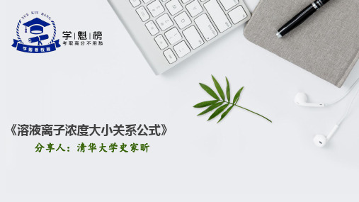 24-溶液离子浓度大小关系公式