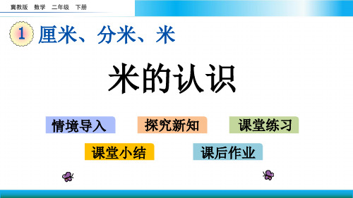 翼教版二年级下册数学教学课件米的认识