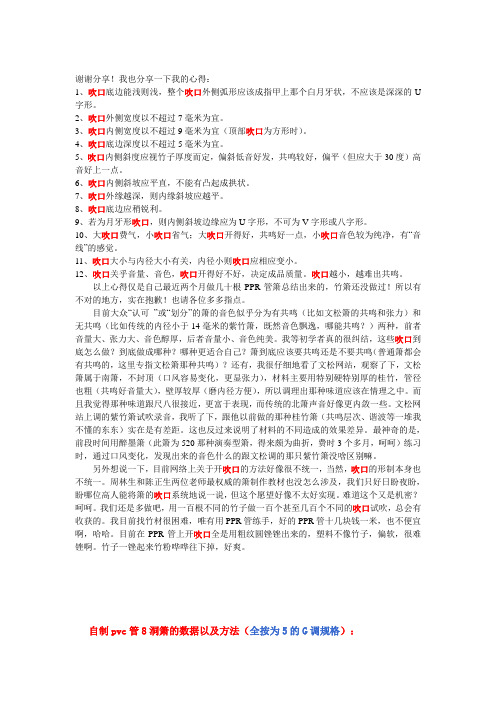 箫笛制作(吹口)