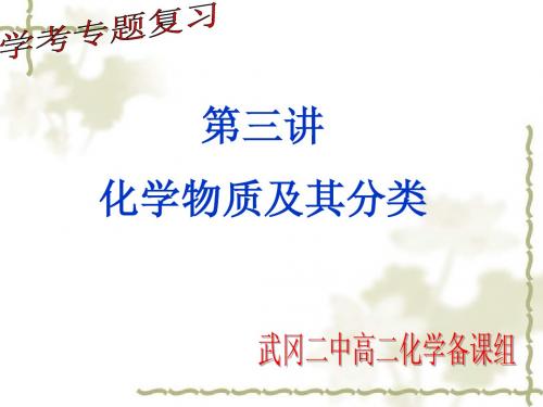 物质的组成、性质与分类