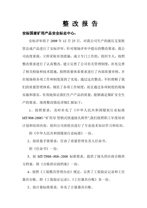 整改报告