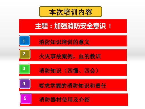 影城消防知识培训教材PPT课件