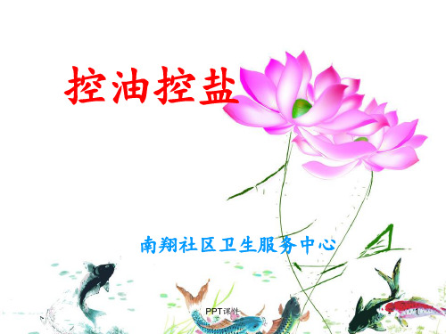 控油控盐  ppt课件