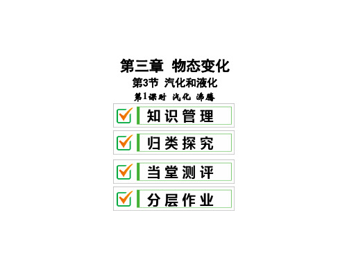 3.3.1 汽化 沸腾—2020秋人教版八年级物理上册课件(共31张PPT)