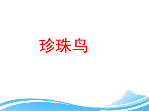 人教版小学五年级语文上册第四单元第十六课《珍珠鸟》课件