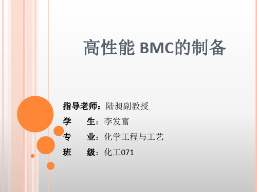 高性能拜拜 BMC的制备ppt最新