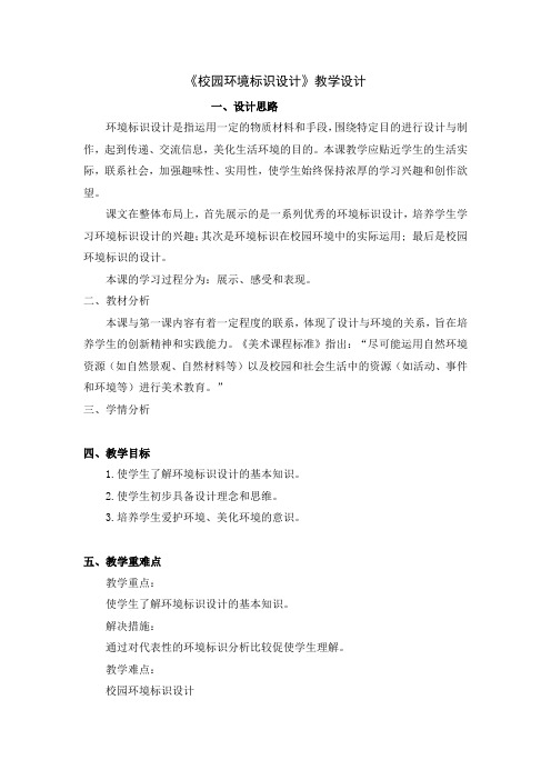 校园环境标识设计