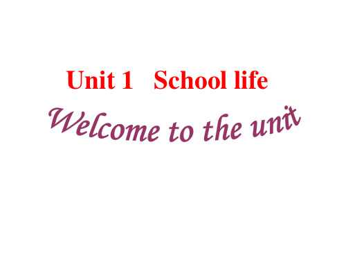 牛津译林版英语必修一UnitSchoollifeReadingPPT课件