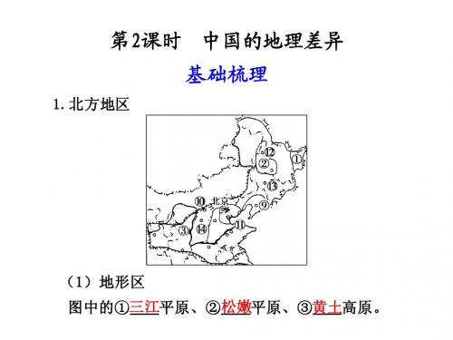 第2课时  中国的地理差异
