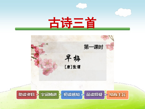 教科版六年级语文上册 古诗三首【第1课时】《早梅》张谓【新版】