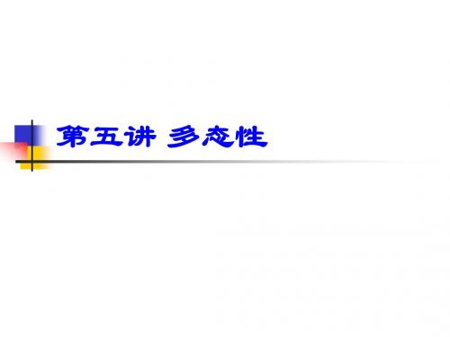 第五讲 多态性_433709204