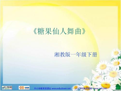 湘教版音乐一下《糖果仙人舞曲》PPT课件