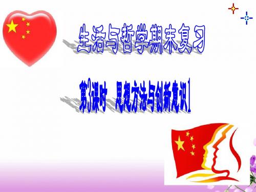 政治：《思想方法与创新意识》期末复习课件(新人教版必修4)