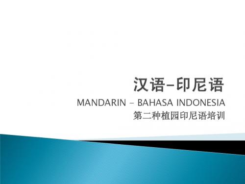汉语-印尼语5