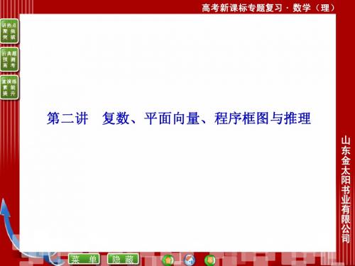 1-1-2第二讲 复数、平面向量、程序框图与推理