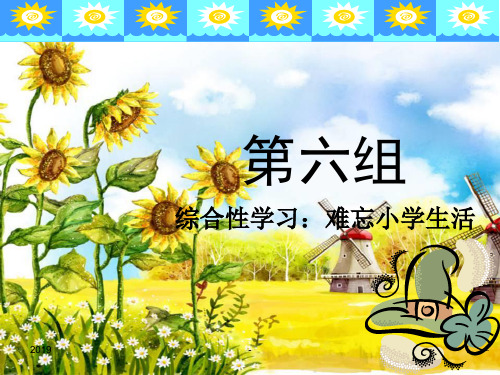 人教版六年级下册语文第六单元综合性学习ppt课件