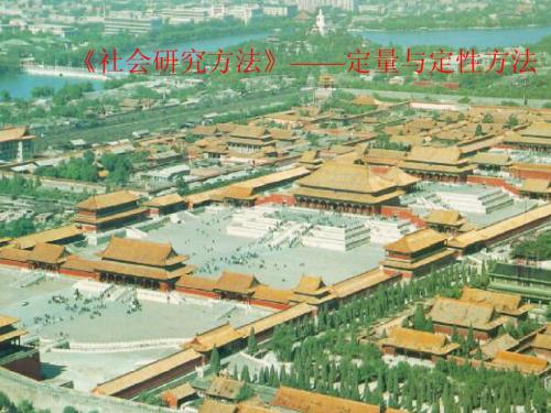 3.定量与定性